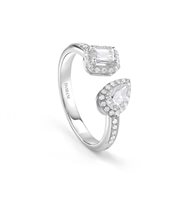 Anello Damiani Donna MINOU FULL PAVE' FORM in Oro bianco Diamante 20091226 - 20091226